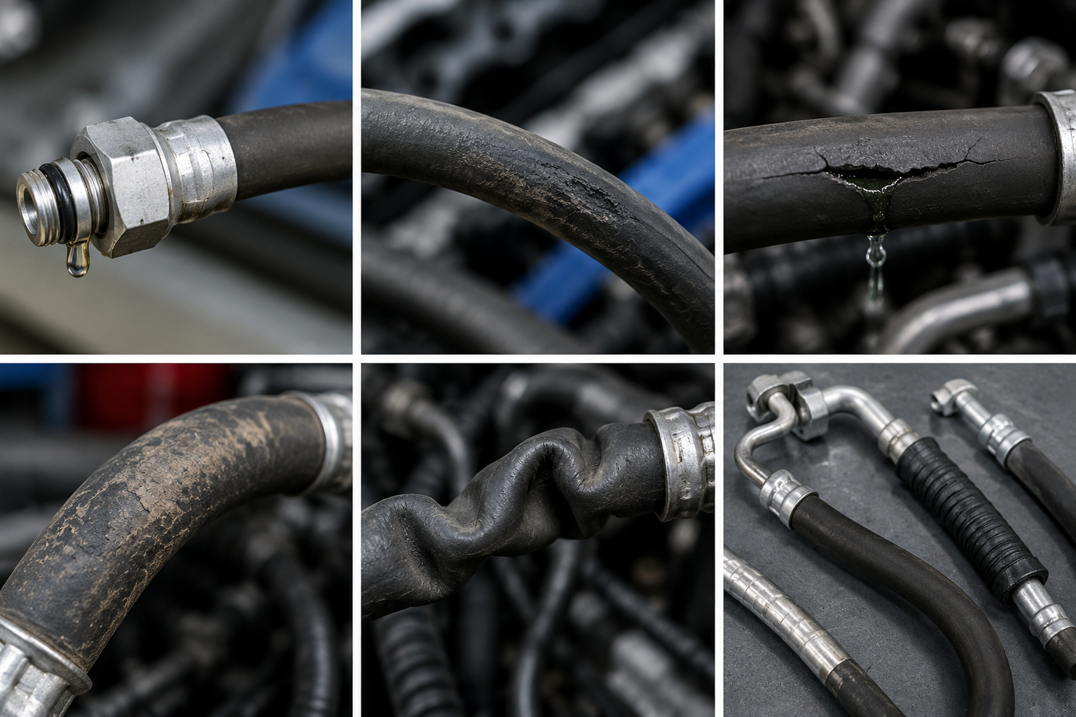Types of AC hose damage - repairable vs non-repairable